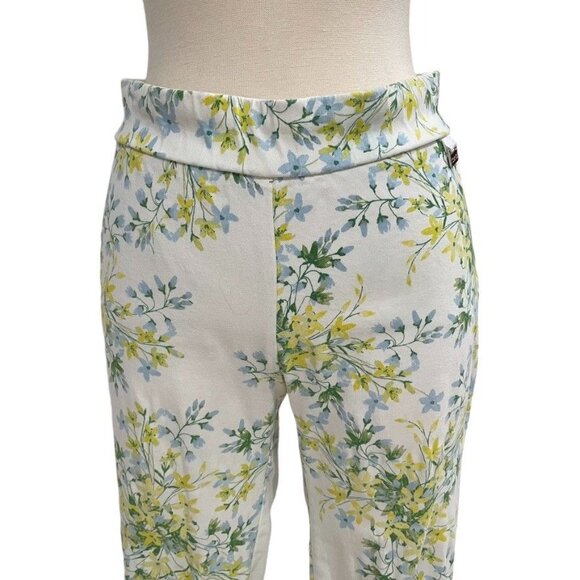 Calvin Klein Floral Print Pants XS Casual Summer Beach Elegant Vacation Boho - Picture 9 of 9